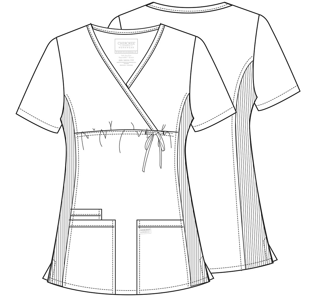 Maternity Mock Wrap Top - Image 2
