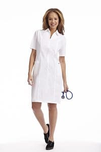 Zip Front Scrub Dress