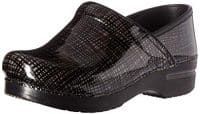 Professional WIDE Silver Black Crisscross Patent