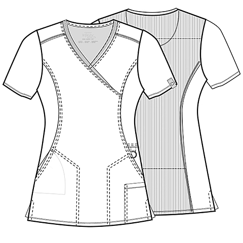 Infinity Mock Wrap Top - Image 2
