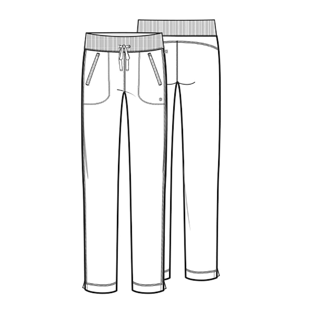 Infinity Mid Rise Tapered Leg Drawstring Pants - Image 4