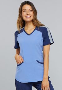 Infinity Colorblock V-Neck Top