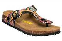 Womens Sandal – Laguna – Black Paisley