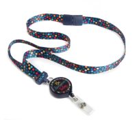 ID Avenue Ribbon Lanyard with badge reel