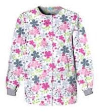 Print Warm-Up Scrub Jacket