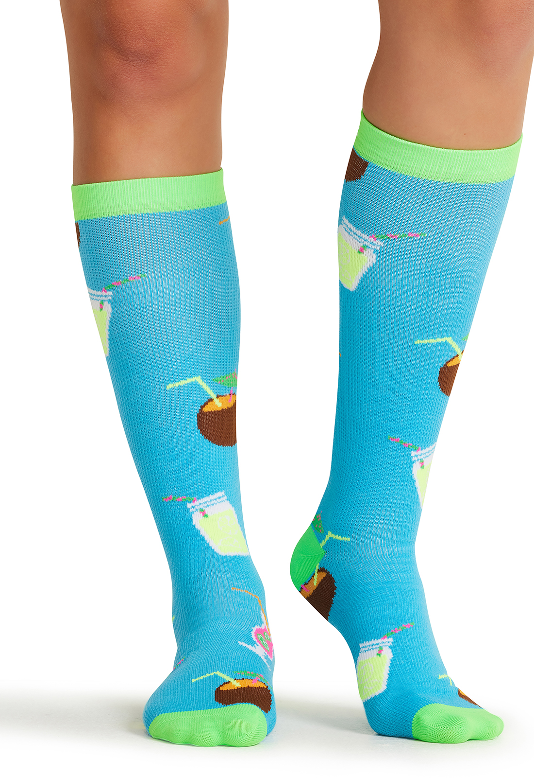 Cherokee Print Support 8-12 mmHg Graduated Support Socks - Image 42