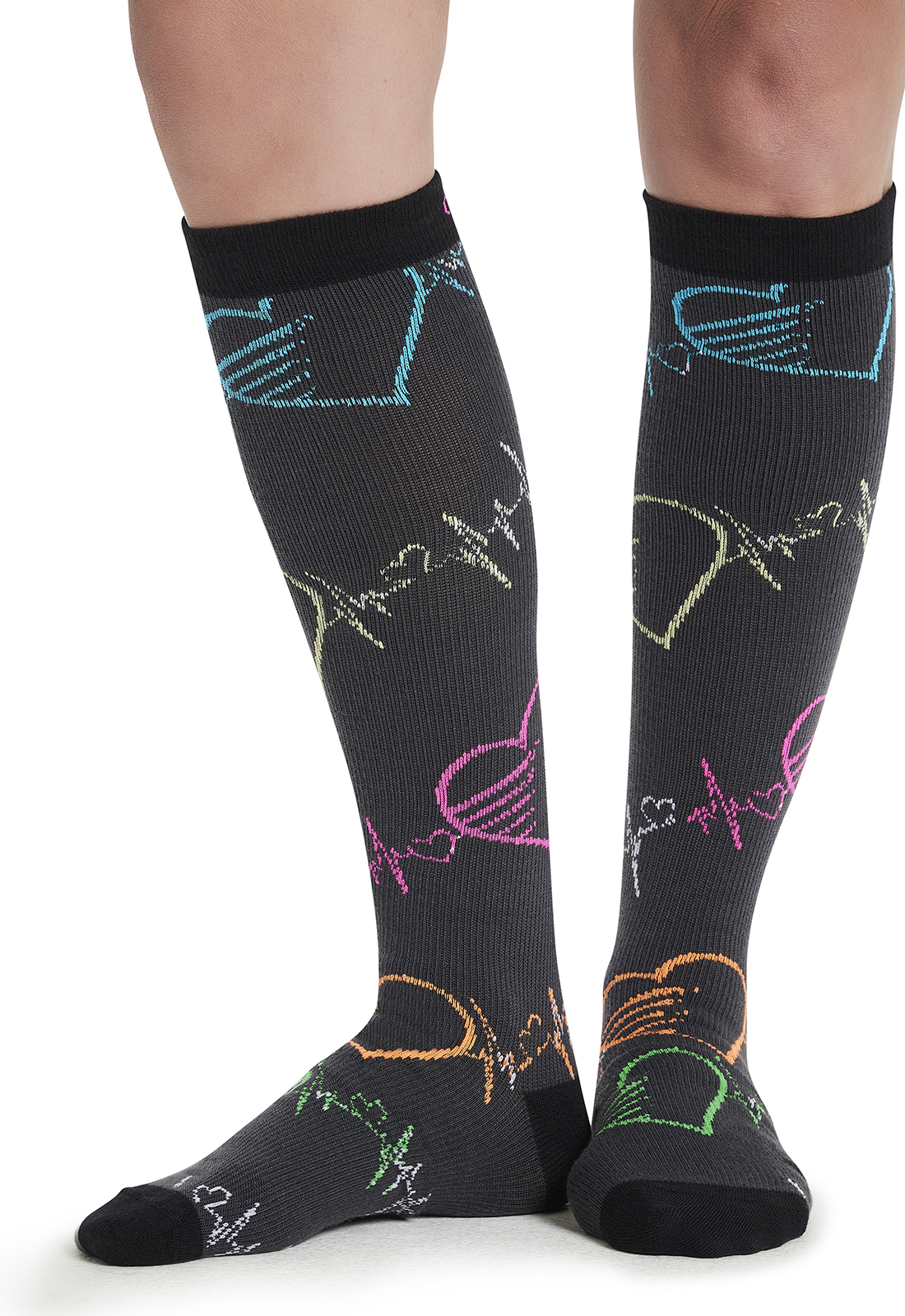 Cherokee Print Support 8-12 mmHg Graduated Support Socks - Image 41