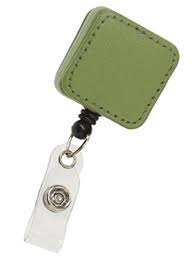 Badge Reel Bright Leatherette
