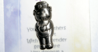Pewter Pin Nurse Bear