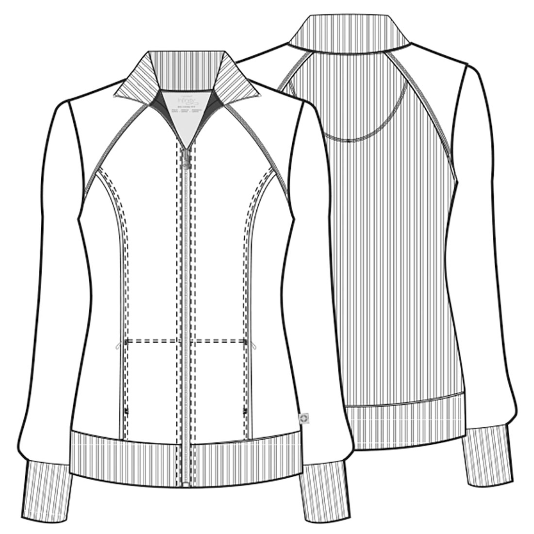 Infinity Zip Front Warm-Up Jacket - Image 2
