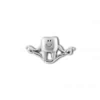 Pewter Pin Tooth Flossing