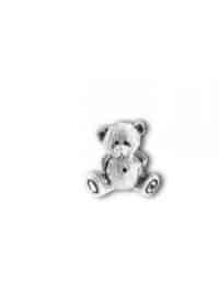 Pewter Pin Sitting Bear