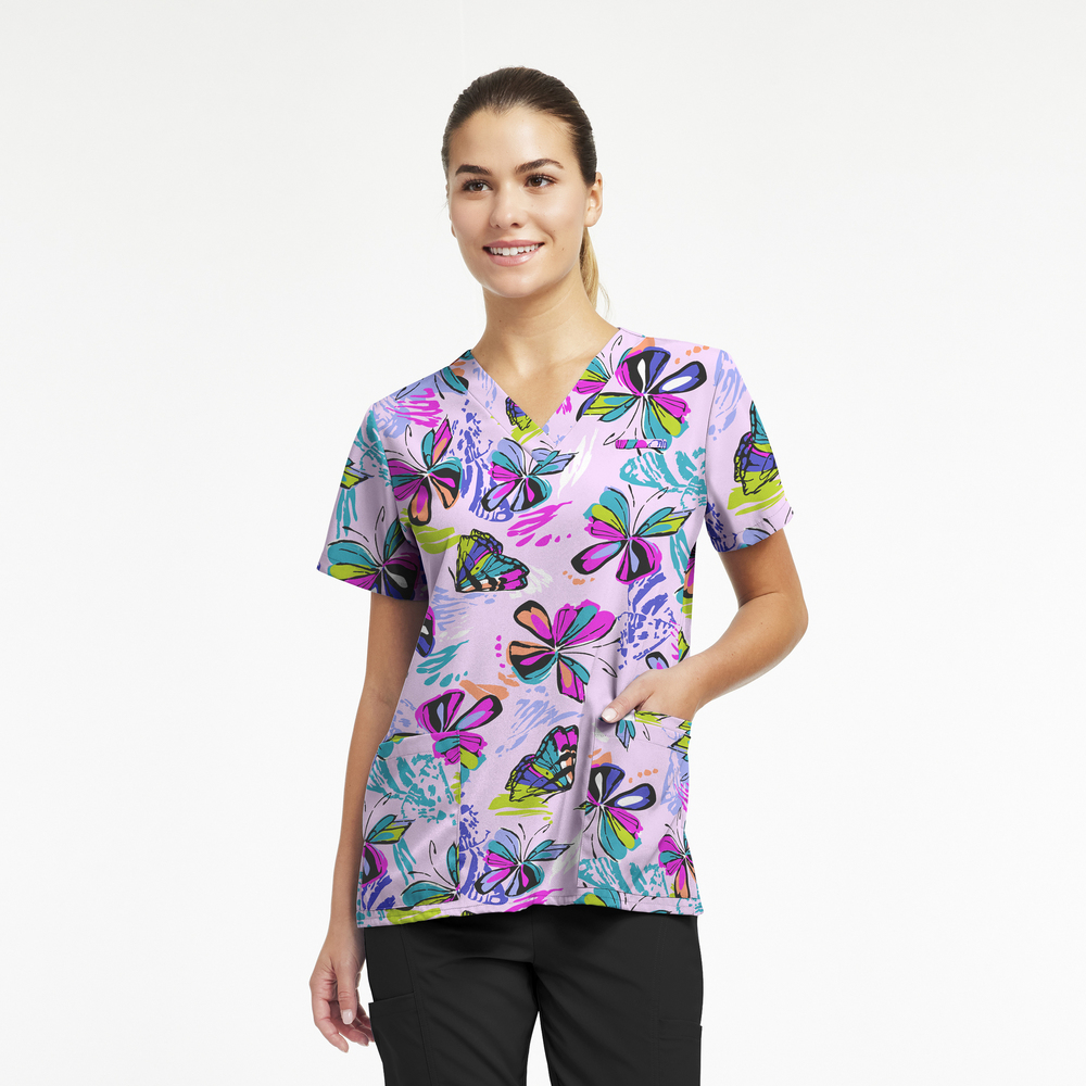 V-Neck Hidden Pocket Top - Image 35