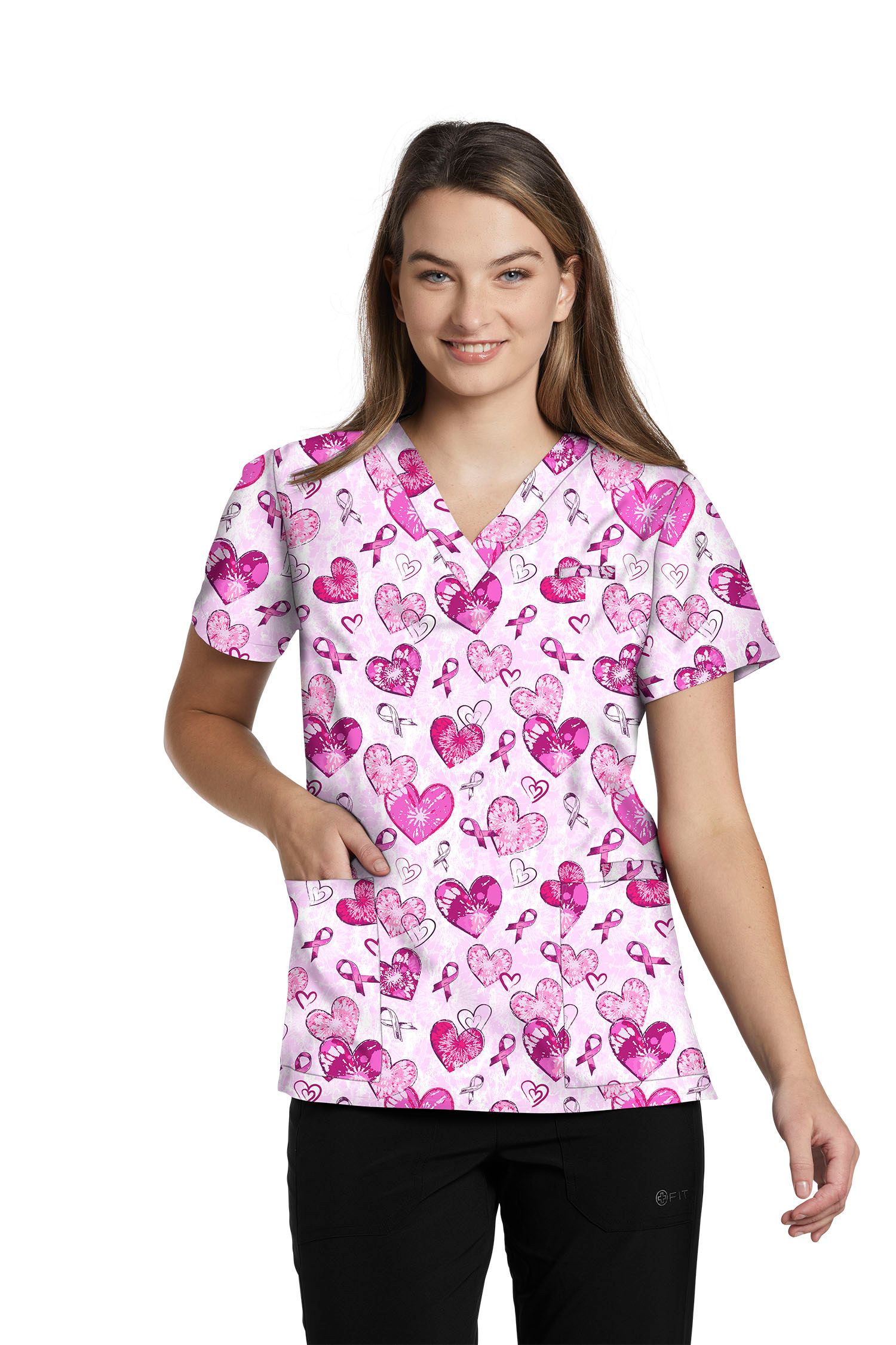 V-Neck Hidden Pocket Top - Image 18