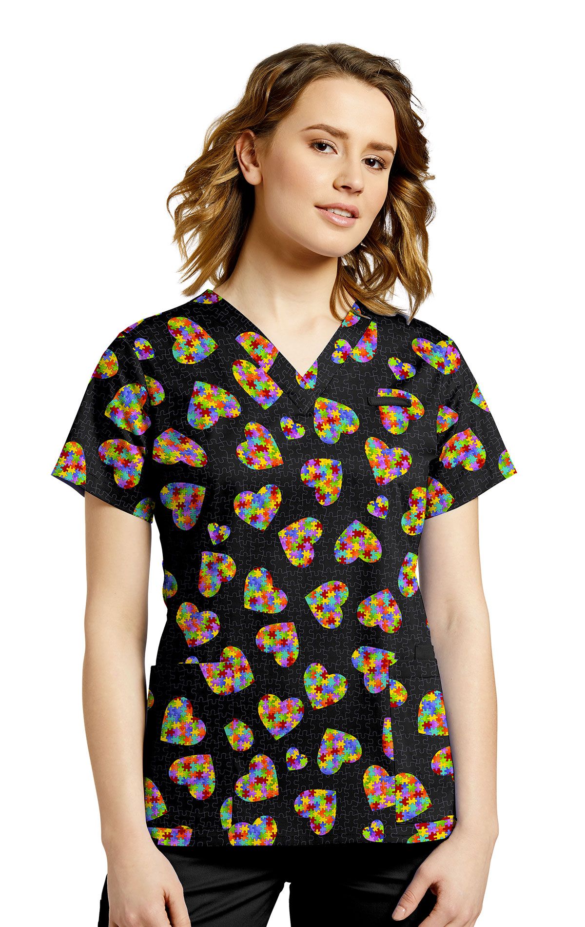 V-Neck Hidden Pocket Top - Image 3