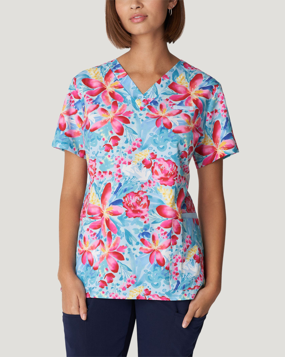 V-Neck Hidden Pocket Top - Image 27
