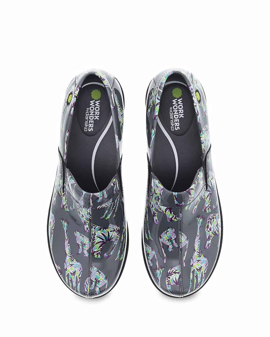 Womens Coral Grey Zoo Patent - Image 5