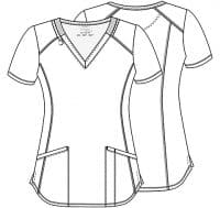 Infinity Print V-Neck Top