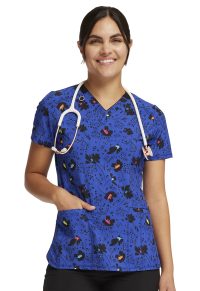 Infinity Print V-Neck Top
