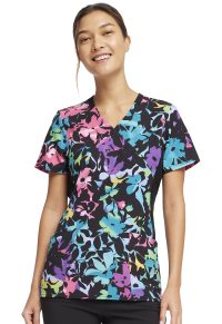 iFlex Mock Wrap Knit Panel Top