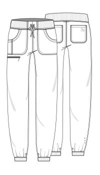 The Jogger Low Rise Tapered Leg Pant