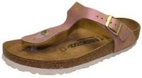 Gizeh Washed Metallic Pink Suede Leather