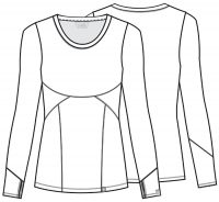 Long Sleeve Underscrub Knit Tee