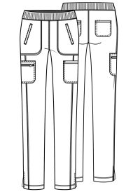 Infinity Mid Rise Tapered Leg Pull-On Pant