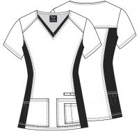 iFlex V-Neck Knit Panel Top