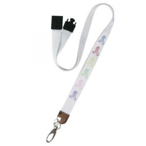 Multi-Ribbon Cancer Awareness Lanyard