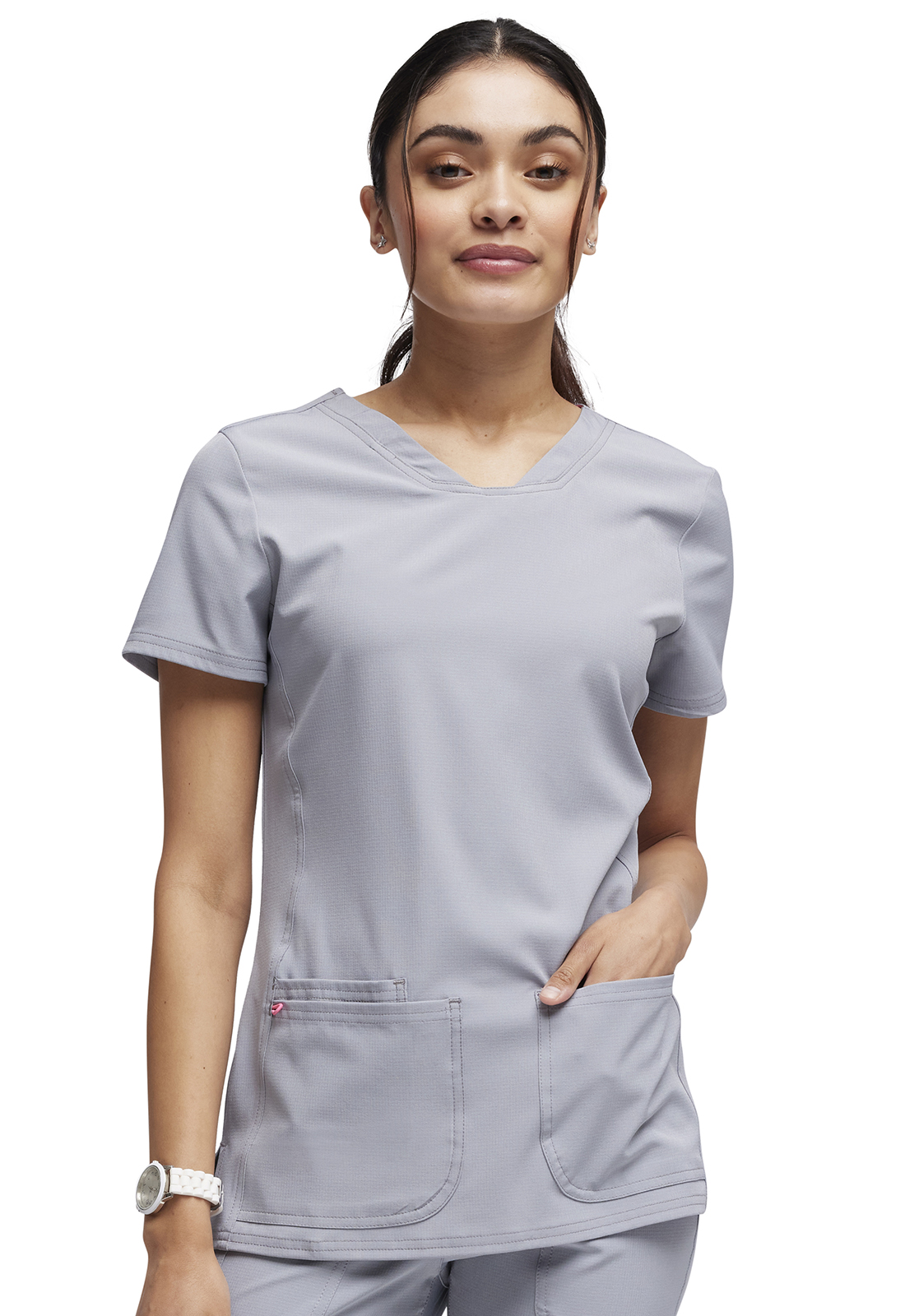Break On Through Shaped V-Neck Top