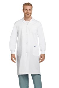 Unisex Cuffed Arm Full Length Lab Coat