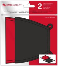 Swiss Mobility Reusable Face Mask – 2 pack