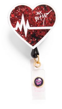Betsey Johnson Shaker Retractable ID Badge Reel