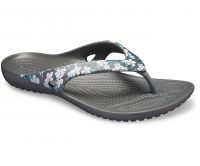 Kadee II Seasonal Graphic Flip Tropical Floral Slate Grey