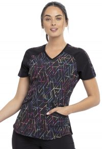 Infinity Colour-Block V-Neck Top