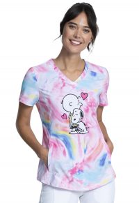 Licensed Print V-Neck Top