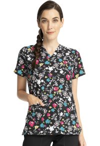 Cherokee Genuine V-Neck Print Top
