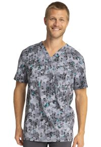 Men’s Infinity Print V-Neck Top