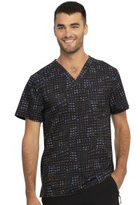 Men’s Infinity Print V-Neck Top