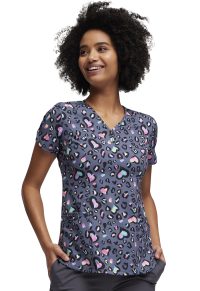 Stylized V-Neck Top