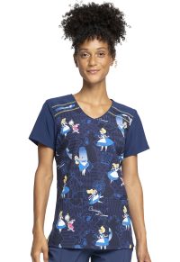 Licensed Print V-Neck Top