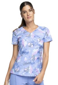 Licensed Stylized V-Neck Top