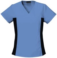 Flexibles V-Neck Knit Panel Top