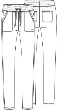 FORM Mid Rise Tapered Leg Pant