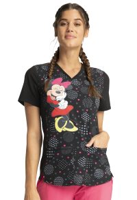 Licensed Stylized V-Neck Top