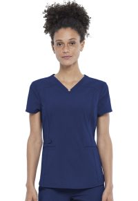 Statement Notched V-Neck Top