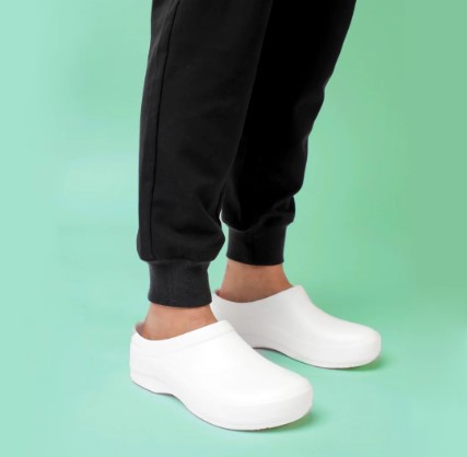 Kaci EVA Molded Full Heel Slip Resistant Clog White - Image 4