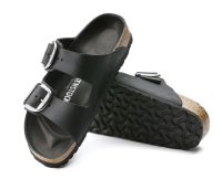 Arizona Big Buckle Black Oiled Leather NARROW
