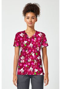 Licensed Print V-Neck Top